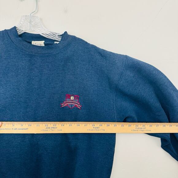 Bugle Boy Co Vintage Navy Blue Pullover Sweater Men’s Size L - Picture 2 of 8